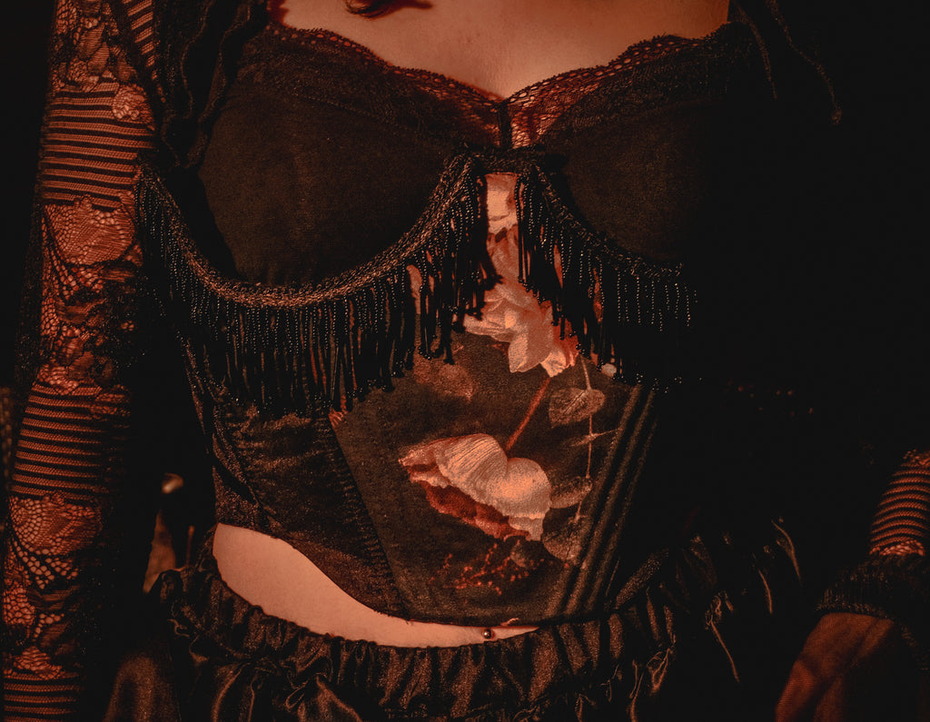 The Dark Floral Corset