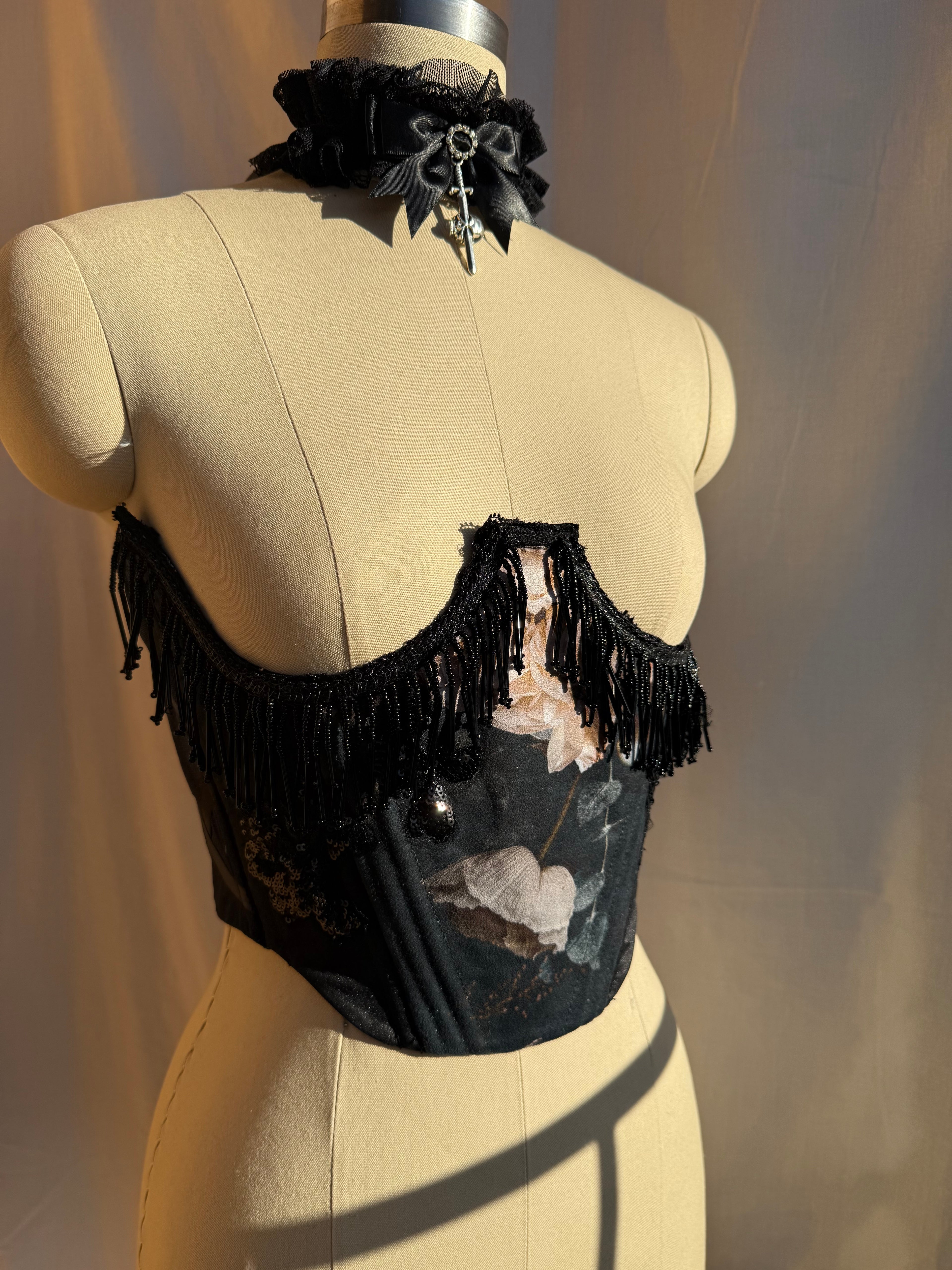 The Dark Floral Corset