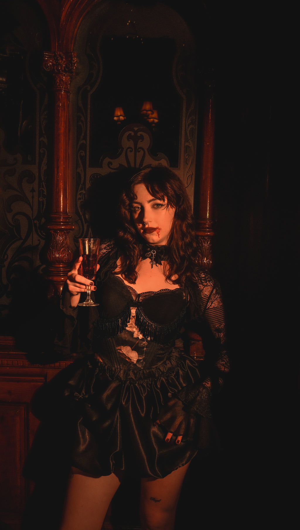 The Dark Floral Corset