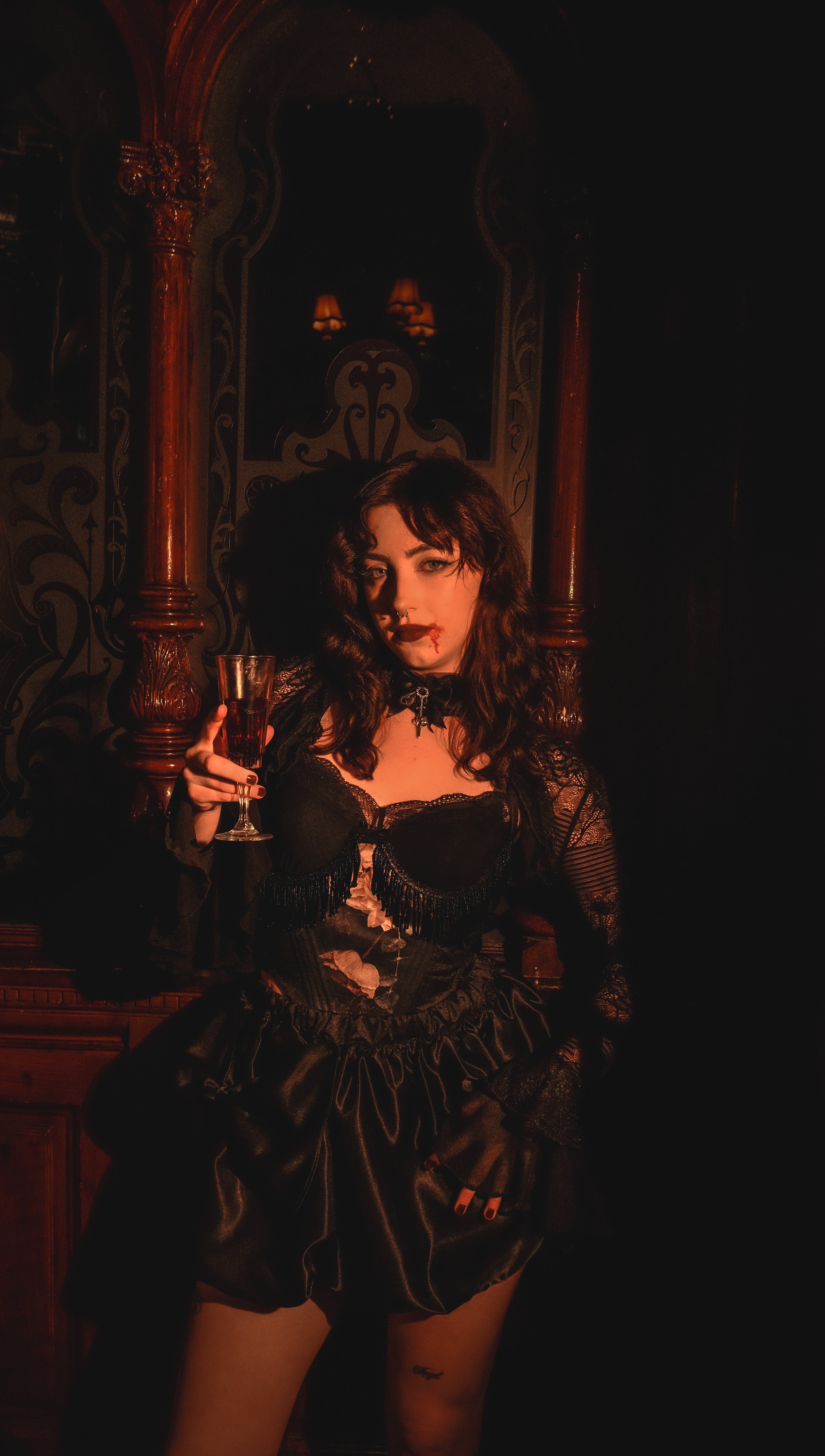 The Dark Floral Corset
