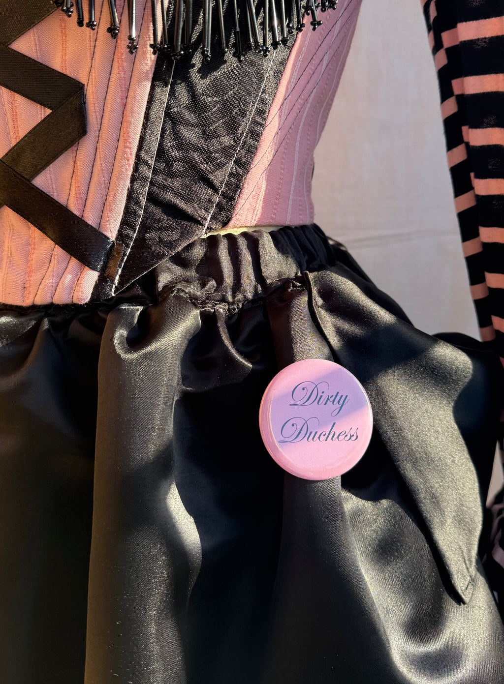 Dirty Duchess pin badge