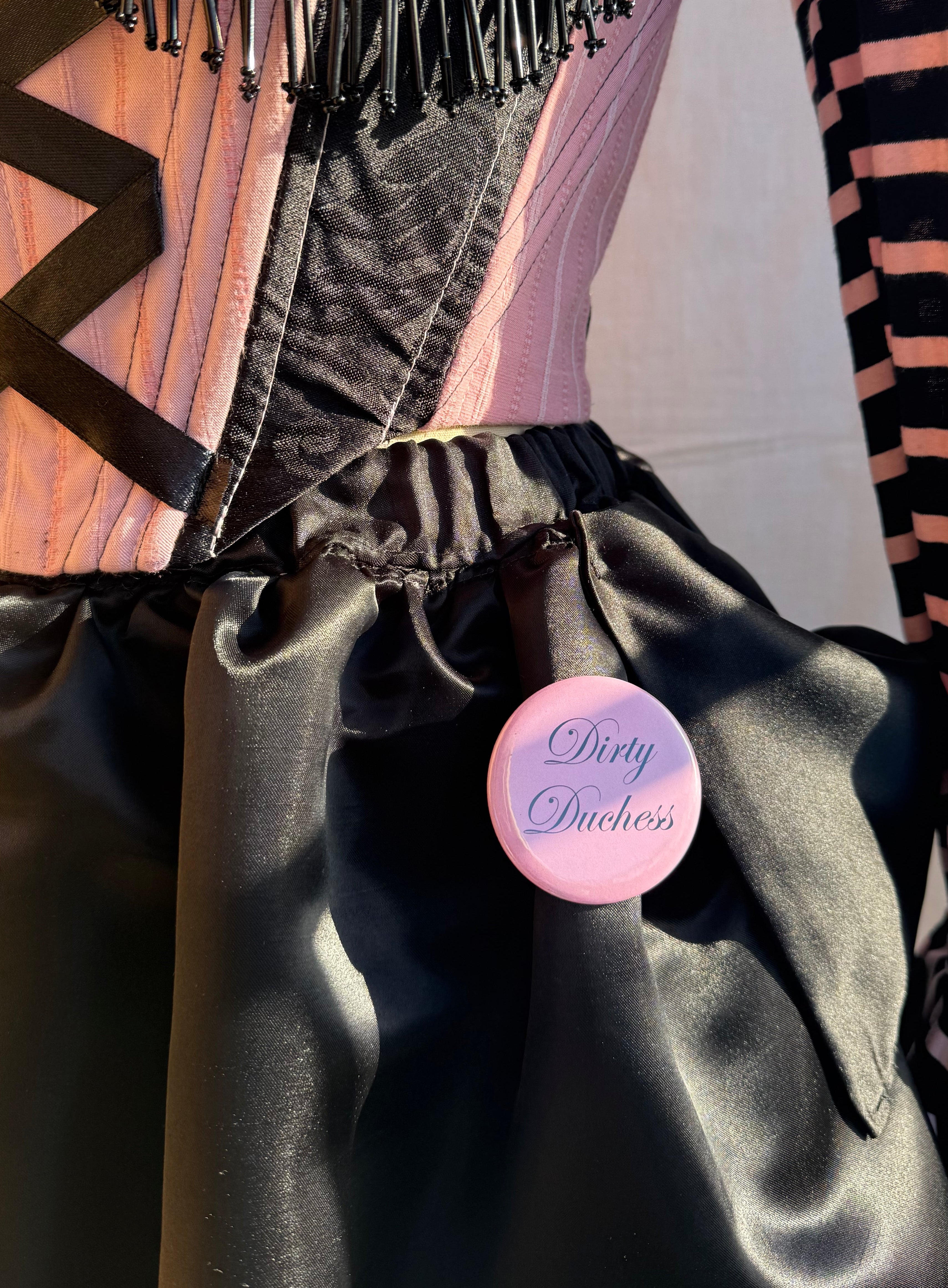 Dirty Duchess pin badge